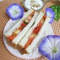 へい♡ゆー♡'s cooksnap of when they made 厚切りトマトとハムのサンドイッチ.