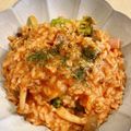 peaaach's cooksnap of when they made 野菜ジュース＆レンジで！トマトリゾット.