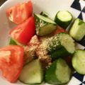 ベティ３'s cooksnap of when they made トマトときゅうりの中華風.