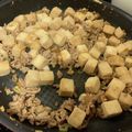 ゆ0518か's cooksnap of when they made 焼肉のたれと高野豆腐で麻婆豆腐風.