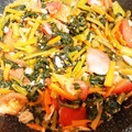 ピンキーsaya's cooksnap of when they made レモン香る♪つるむらさきの美肌炒め♡.