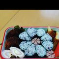 おやまめさん's cooksnap of when they made お弁当に使える　超簡単花型飾りノリ巻.