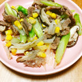 メルティローズ's cooksnap of when they made 牛肉とアスパラのネギ塩炒め☆.