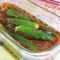 rie-tin's cooksnap of when they made 作りおきにも！オクラのめんつゆ浸し.
