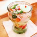 いちご２１５'s cooksnap of when they made 冷たい前菜♡鶉卵と枝豆・鰻のゼリー寄せ.