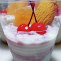 いっっっちゃん！'s cooksnap of when they made 濃厚フルーチェ！ブルーベリーパフェ❗.