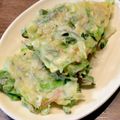 ばたみそーぱん☆'s cooksnap of when they made 紅しょうがの風味でやみつき♪ニラチヂミ.