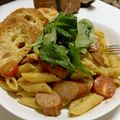 ばにら34's cooksnap of when they made パスタのバジルソース炒めウインナー添え.