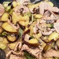 ☆ドキンちゃん☆”'s cooksnap of when they made 夏☆なすオクラ豚ばら焼き肉～ねぎ塩だれ～.