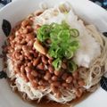 ☆hikonyan☆'s cooksnap of when they made 冷やしソーメン納豆大根おろし.