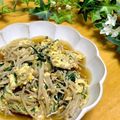 ルパンのかあさん☆彡's cooksnap of when they made 水菜とキノコの卵とじ.