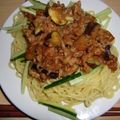 buのsu's cooksnap of when they made ジャージャー麺風♪ナス肉みそ冷麺♡.