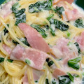 ひでえみまま's cooksnap of when they made 超簡単！ほうれん草のクリームパスタ◎.