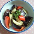 カルン's cooksnap of when they made レンジで簡単♪茄子とピーマンの蒸し煮.