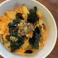 クロクロクローバー's cooksnap of when they made キム玉丼⇒『焼き鳥の缶詰』でキムチ親子丼.