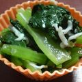 motosuke07's cooksnap of when they made 小松菜とシラスの煮浸し～ニンニク風味～.