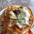 ＊YuA＊'s cooksnap of when they made ナポリタンのせトースト✿.