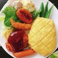 Rika☆Rin's cooksnap of when they made 編み込みパイナップルオムライス.