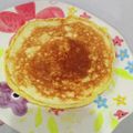 たのう's cooksnap of when they made 簡単♡お好み焼き粉でもちふわパンケーキ風.