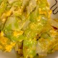 koyumix's cooksnap of when they made 量は適当でも美味しくできるキャベツ卵炒め.
