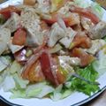 55才のおじさん's cooksnap of when they made 鶏むね肉とトマトの深煎りごま炒め.