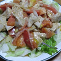 55才のおじさん's cooksnap of when they made 鶏むね肉とトマトの深煎りごま炒め.