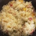 ビビ♡'s cooksnap of when they made 炊飯器でガーリックチキンピラフ.
