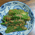 kirinda's cooksnap of when they made ささっとあと一品！オクラのごま和え.