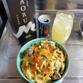 ebipeco's cooksnap of when they made ウニとイクラの和風クリームパスタ.