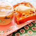 Miella's cooksnap of when they made クリームチーズトースト.