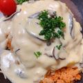 ヴェルサイユ★'s cooksnap of when they made オムライスのホワイトソースがけ☆クリーム.