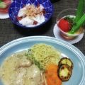 かおりかざり's cooksnap of when they made 付け合わせ＊パスタのハーブソルト炒め.