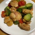 ナップ99's cooksnap of when they made 夏バテに！鶏肉ときゅうりの甘酢炒め.