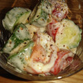mikiha5's cooksnap of when they made トマトとキュウリのヨーグルト和え.