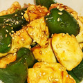 naki1227's cooksnap of when they made 簡単！鶏ささみとピーマンの梅わさび炒め♪.