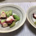 明日の風☆'s cooksnap of when they made タコとオクラのわさび醤油.