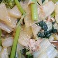 パピヨンさん's cooksnap of when they made 白菜と小松菜、ツナのしんなり炒め.