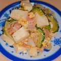 いちごぱふぇ☆'s cooksnap of when they made 味付け簡単!シンプル♪ゴーヤチャンプル♪.
