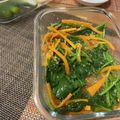 みみず◎'s cooksnap of when they made ほうれん草と人参の胡麻和え.