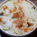 ポニーリボン's cooksnap of when they made かぼちゃと白菜、ソーセージの簡単グラタン.