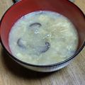 和☆2049's cooksnap of when they made 椎茸と玉ねぎの玉子スープ(醤油味).