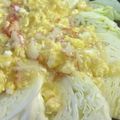 りんばたまま's cooksnap of when they made 丸ごとキャベツの蒸し焼き♪簡単カニ卵.