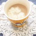 フジぽん's cooksnap of when they made ♡マシュマロde簡単お花のラテアート風♡.