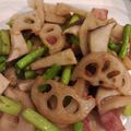 aona＊'s cooksnap of when they made アスパラと蓮根のガーリックバター炒め.