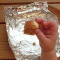 kurokicco's cooksnap of when they made ☆離乳食 超簡単バナナきなこトースト.