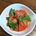 kirinda's cooksnap of when they made 簡単一品＊トマトと大葉の和風和え.