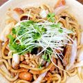あっきぃママ3's cooksnap of when they made ｳｽﾀｰｿｰｽで簡単焼きうどん☆.