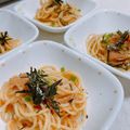 よぴぴよ's cooksnap of when they made 明太子バター醤油パスタ（1人分）.