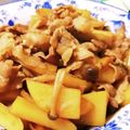クックN6AI6O☆'s cooksnap of when they made じゃが芋と豚肉のピリ辛こってり炒め♪.