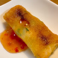mum☆'s cooksnap of when they made 海老とゆで卵と大葉の揚げ春巻き.